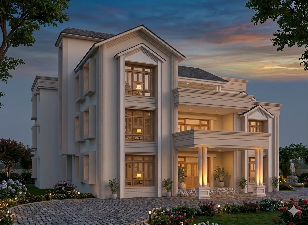 Classical Courtyard Villa — exterior view