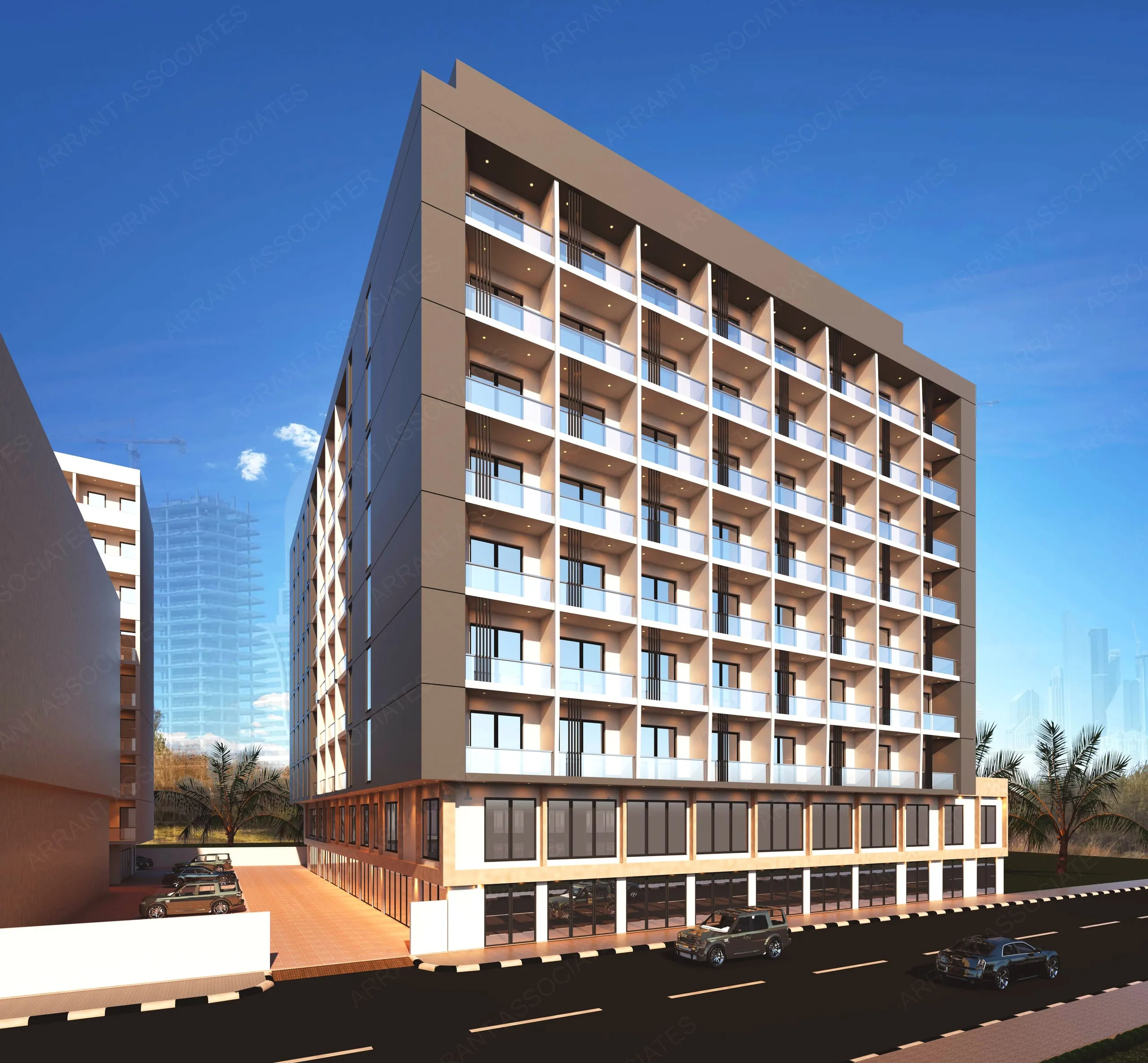 Mixed-Use Tower, Rolla — exterior view