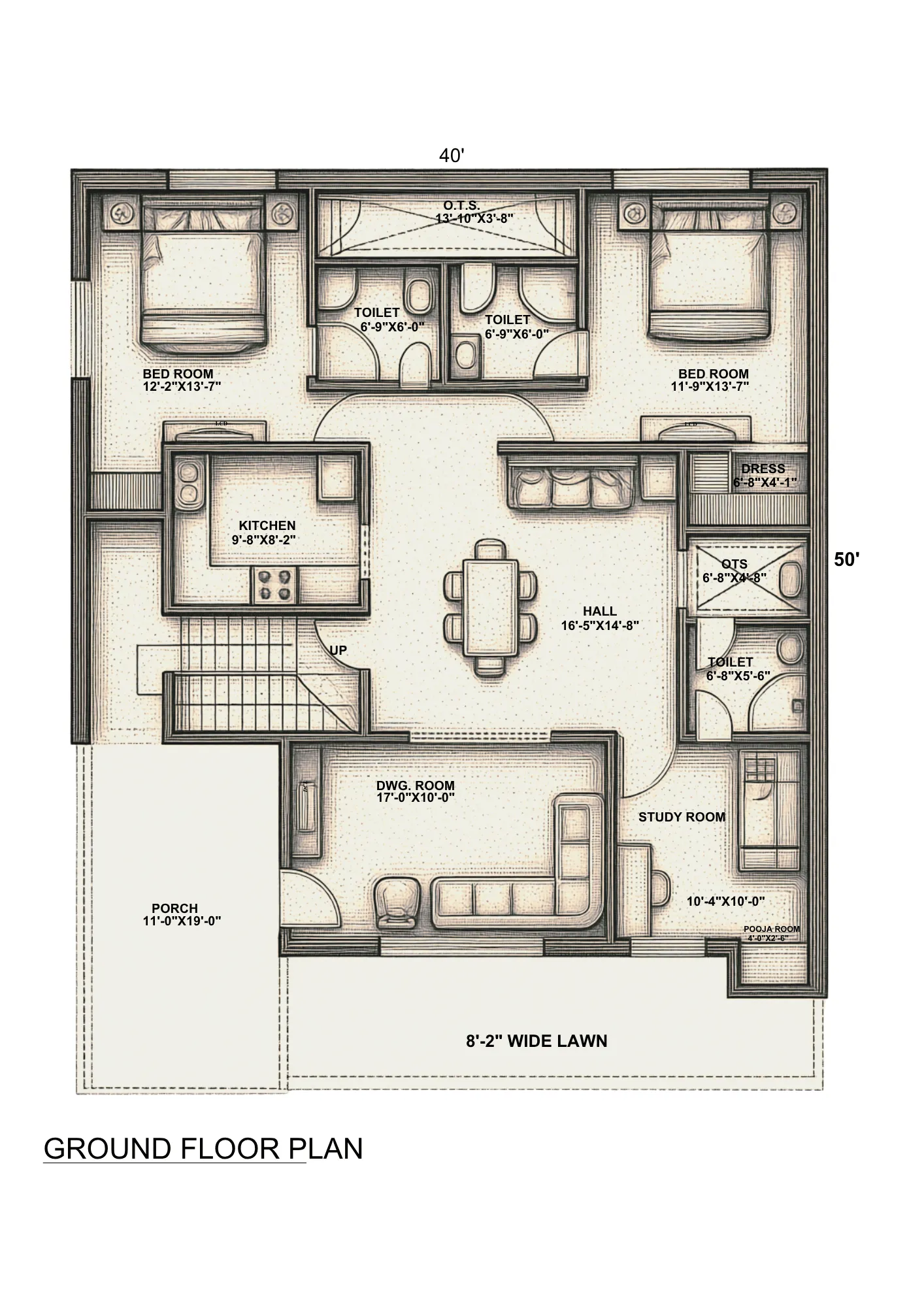 Villa at Woodland Garden Township — shashi g floor plan